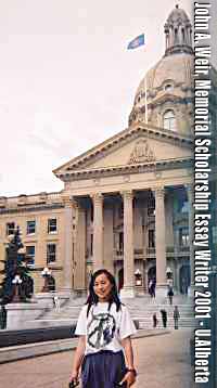 M.Chan, at Legislature buildings, Edmonton, Alberta, Canada