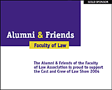 Gold Sponsor - ALUMNI & FRIENDS -  FACULTY OF LAW